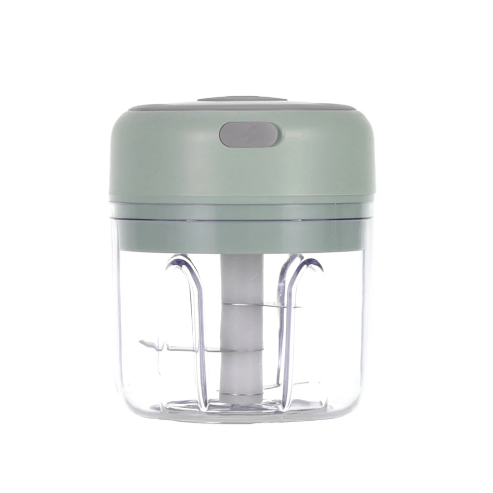 Mini Garlic Chopper, Electric Food Processor, Garlic Mincer Portable Processor for Chop Onion Ginger Vegetable Pepper Spice Meat