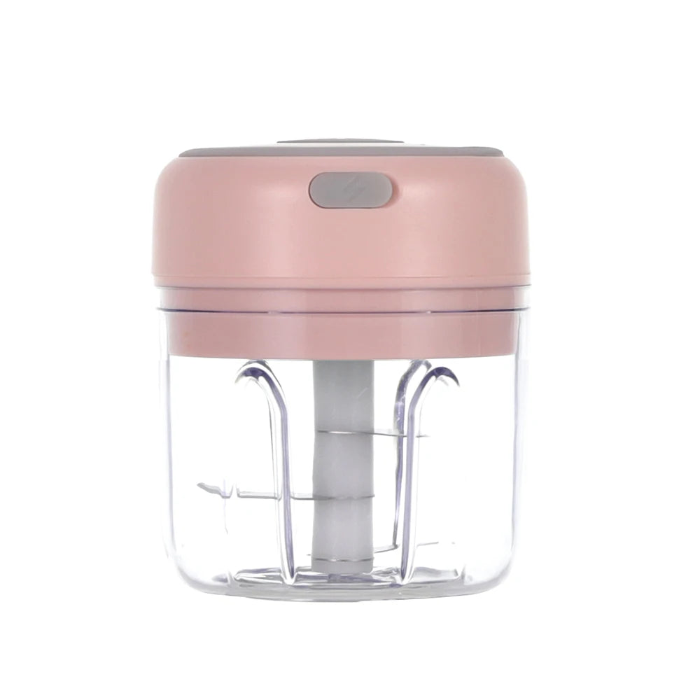 Mini Garlic Chopper, Electric Food Processor, Garlic Mincer Portable Processor for Chop Onion Ginger Vegetable Pepper Spice Meat