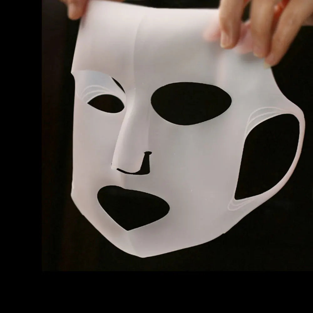 Silicone world Silicone Face Mask Reusable Moisturizing Lifting Firming Anti Wrinkle Face Firming Gel Sheet Mask Skin Care