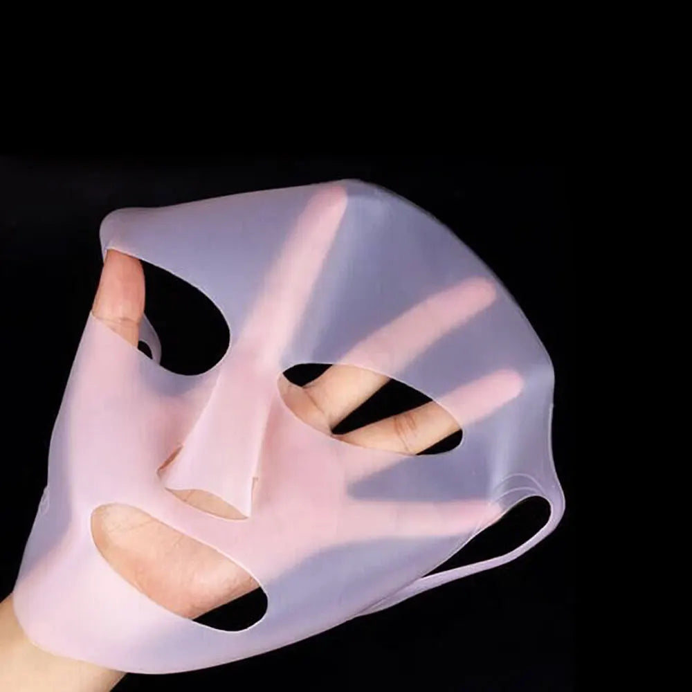 Silicone world Silicone Face Mask Reusable Moisturizing Lifting Firming Anti Wrinkle Face Firming Gel Sheet Mask Skin Care