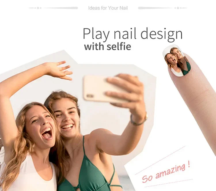 3D Nail Printer Inteligente Móvil Nail Printer App Control DC5V/2A Professional Digital Nails or Printing 2024