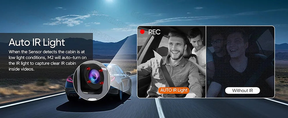 2/3Camera WIFI Dash Cam Cabin Car Dvr 1080P Interior Vehicle Three Way Channel Dvrs Recorder Video Registrator Dashcam Camcorder