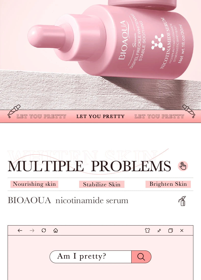 BIOAQUA Vitamin C Retinol Hyaluronic Acid Serum Moisturizing Brightening Hydrating Firming Facial Essence Beauty Face Skin Care