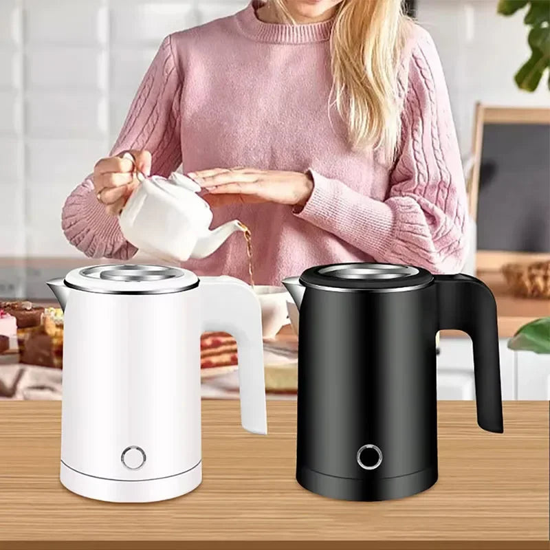 Travel Electric Kettle 500ML Stainless Steel Portable Water Boiler for Tea Coffee Home Office Camping Kitchen Smart Kettle