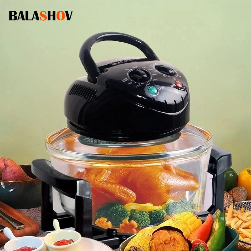 12L Oil-free Air Fryer Electric Fryers Visible Household  Automatic Oven Deep Fryer Multifunctional Cooker French Fries Pan 220V