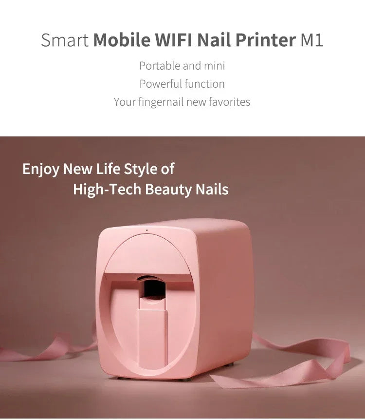 3D Nail Printer Inteligente Móvil Nail Printer App Control DC5V/2A Professional Digital Nails or Printing 2024