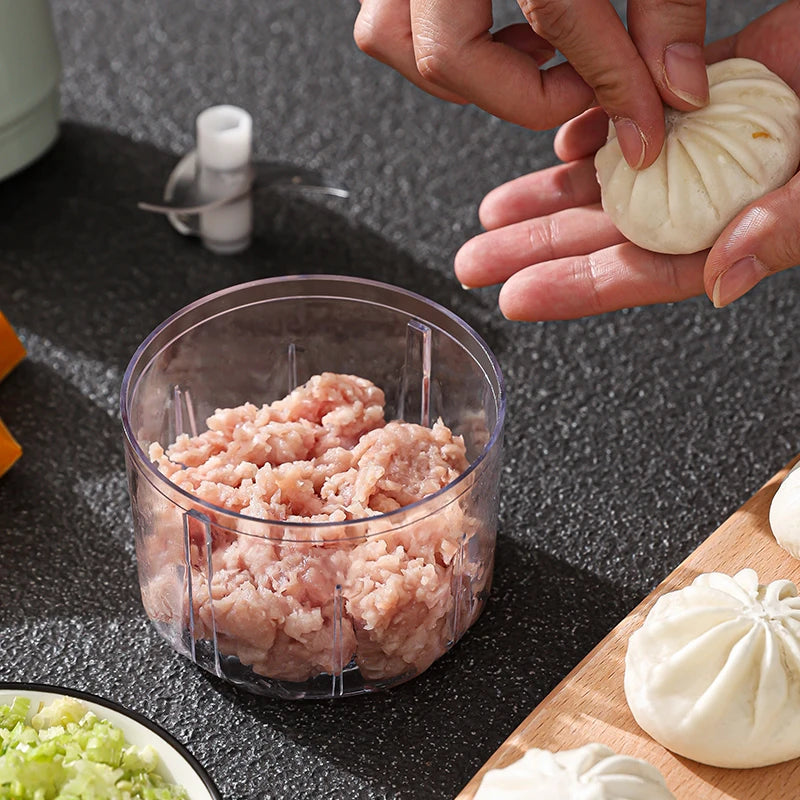 Electric Kitchen Food Chopper Mini Garlic Masher crusher USB Portable Meat Grinder Vegetable Chopper for Kitchen Gadgets