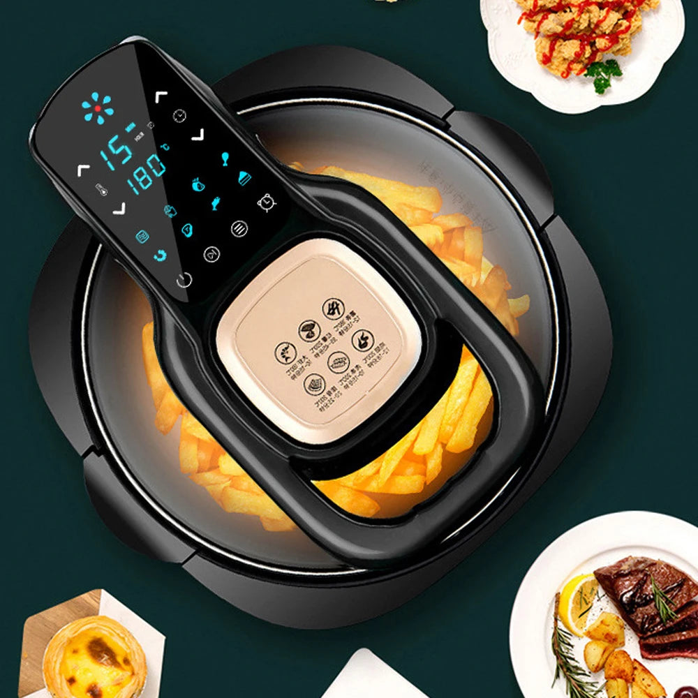 Multifunctional Home Air Fryer Without Oil Intelligence 6L Oven 220V 1100W LED Touch Panel Temperature Control Visual Air Frying