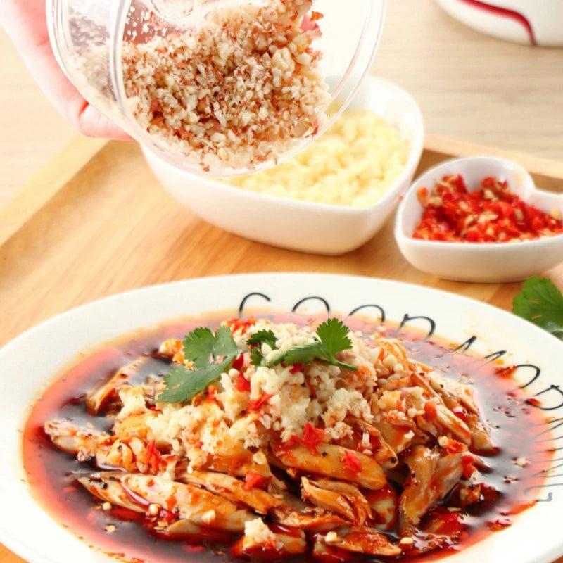 Mini Food Garlic Vegetable Grinder Chopper Mincer Crusher Press for Meat Nuts Pepper Onion Multi-function Manual Food Processor