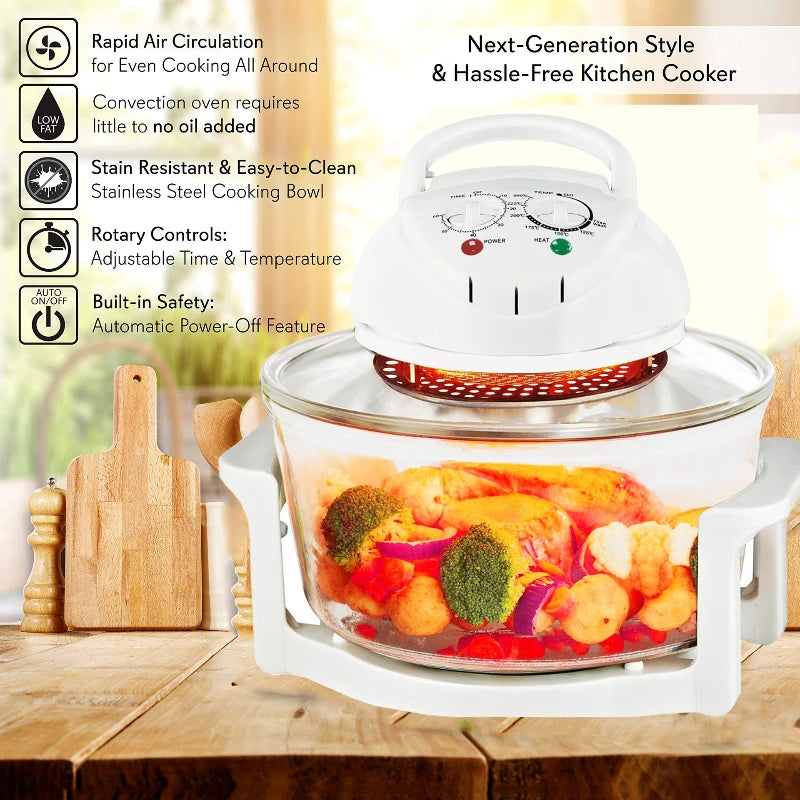 12L Air Fryer Oil-free Electric Fryers Visible Household Automatic Oven Deep Fryer Multifunctional Cooker French Fries Pan 220V