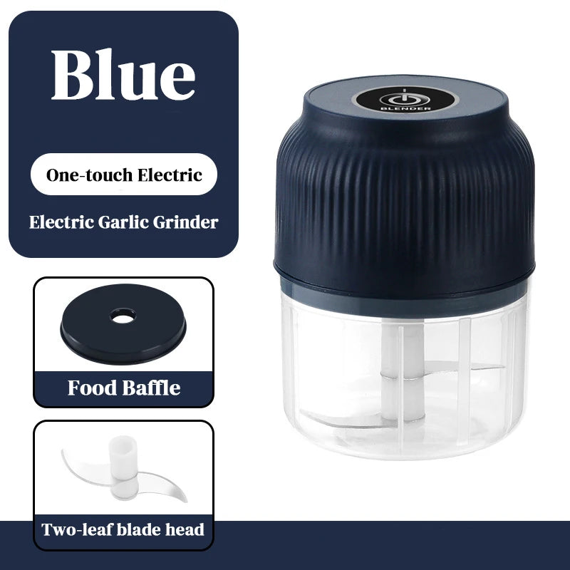 Electric Kitchen Food Chopper Mini Garlic Masher crusher USB Portable Meat Grinder Vegetable Chopper for Kitchen Gadgets