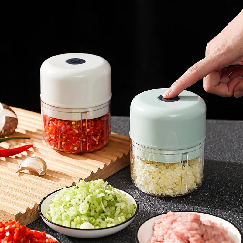 Electric Kitchen Food Chopper Mini Garlic Masher crusher USB Portable Meat Grinder Vegetable Chopper for Kitchen Gadgets