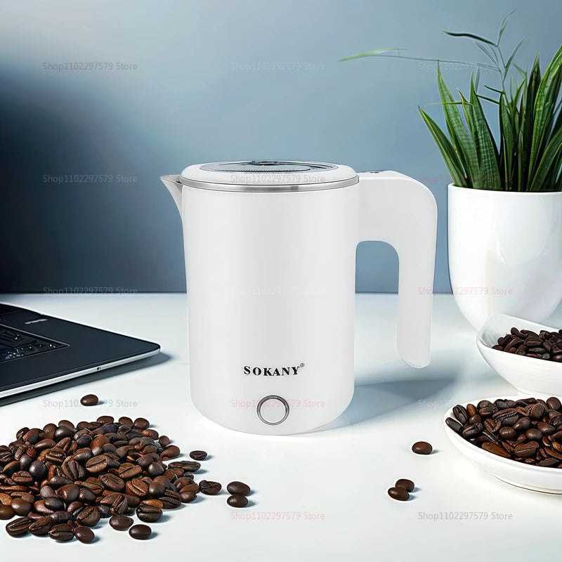 Travel Electric Kettle 500ML Stainless Steel Portable Water Boiler for Tea Coffee Family Hotel Kitchen Smart Travel Kettle