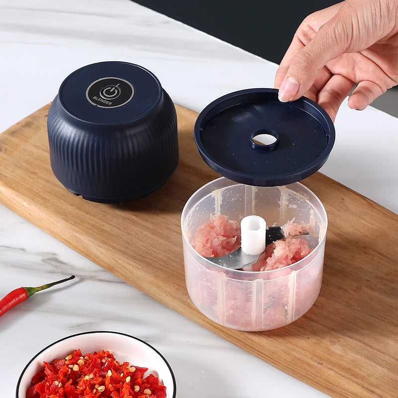 Electric Kitchen Food Chopper Mini Garlic Masher crusher USB Portable Meat Grinder Vegetable Chopper for Kitchen Gadgets