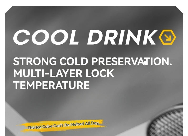 1L Insulated Stainless Steel Bottle Thermos Water Cup Qutdoor Sports with Handle Vacuum Double Wall Flasks