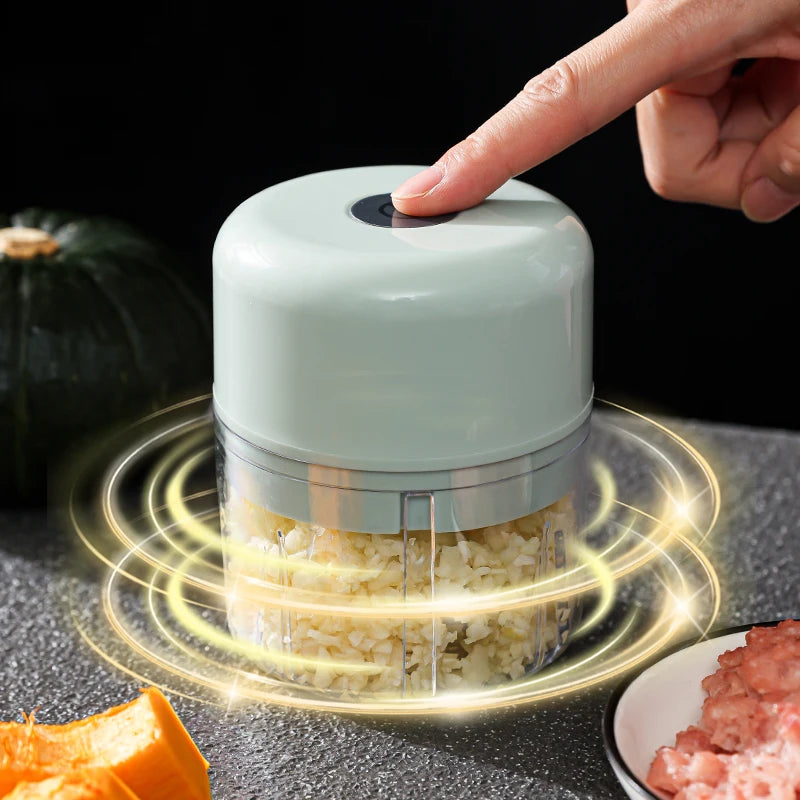 Electric Kitchen Food Chopper Mini Garlic Masher crusher USB Portable Meat Grinder Vegetable Chopper for Kitchen Gadgets