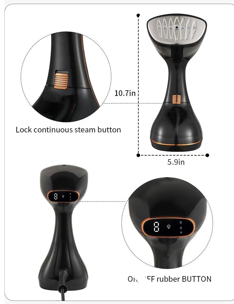 Steam Iron Garment Steamer Handheld Steamer 1640W Travel Vertical Mini Portable High Quality Home Travelling For Clothes Ironing