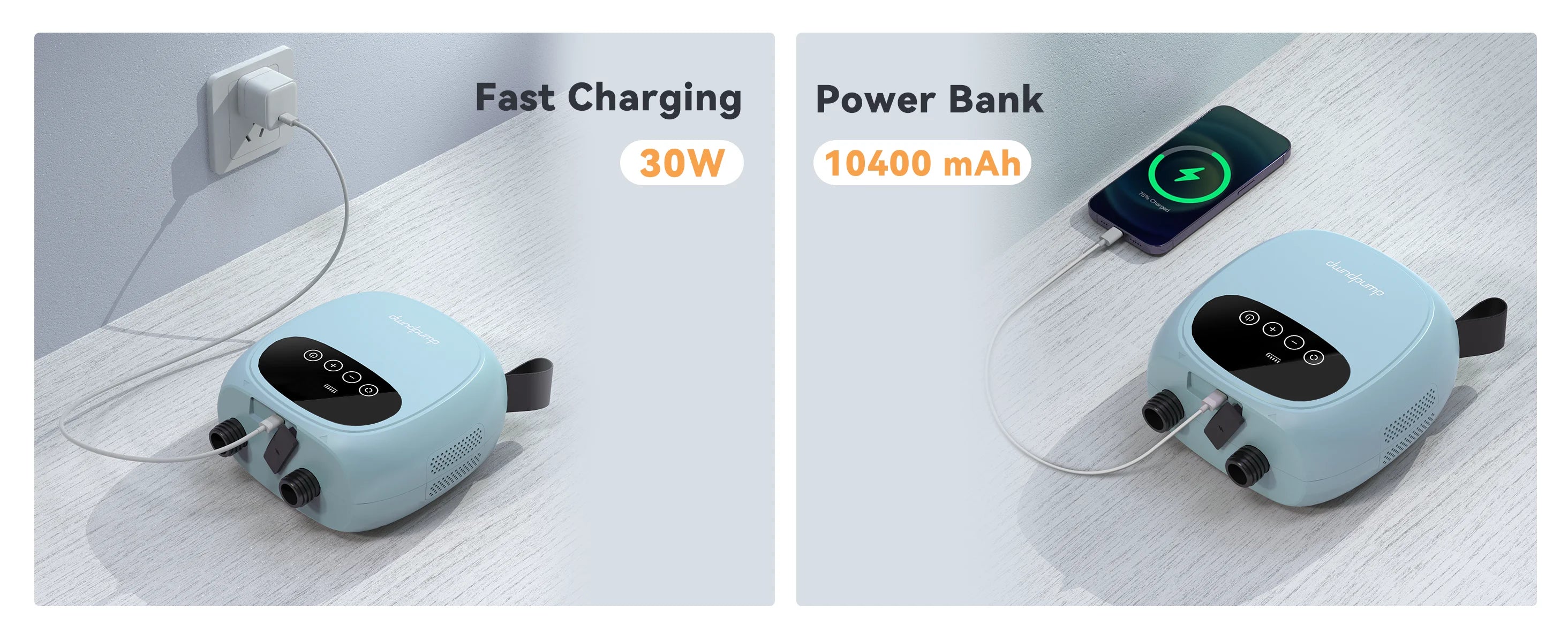 dwndpump Electric 20PSI SUP Pump 38.48Wh Battery Paddle Board Inflation Deflation for Kayak Boat Surfing Board Stand Up Paddle