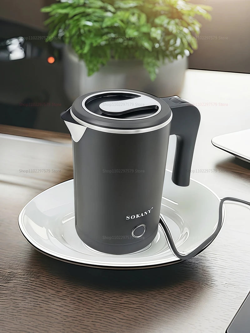 Travel Electric Kettle 500ML Stainless Steel Portable Water Boiler for Tea Coffee Family Hotel Kitchen Smart Travel Kettle