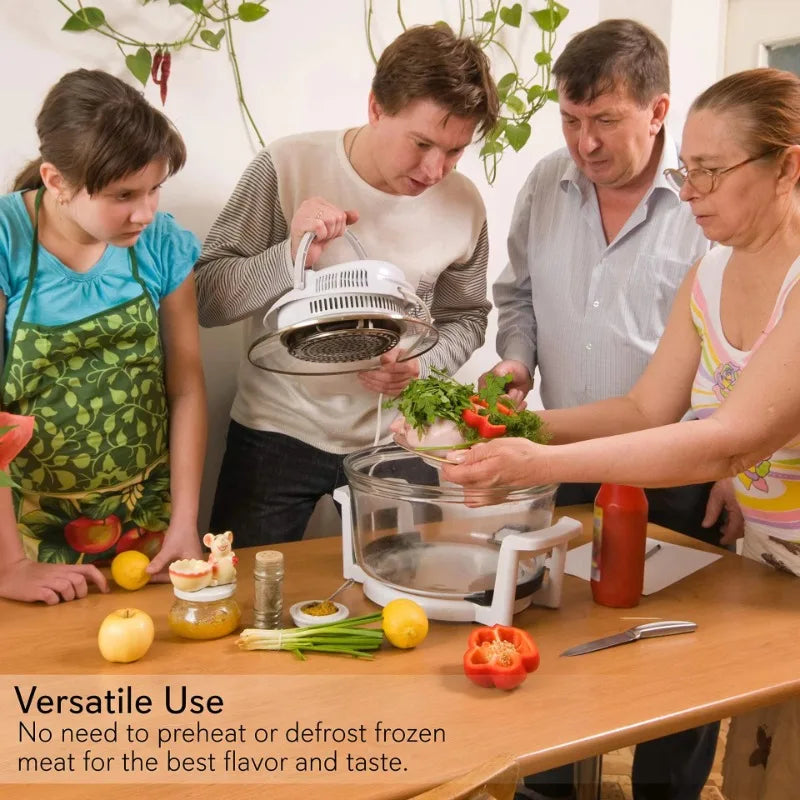 12L Oil-free Air Fryer Electric Fryers Visible Household  Automatic Oven Deep Fryer Multifunctional Cooker French Fries Pan 220V