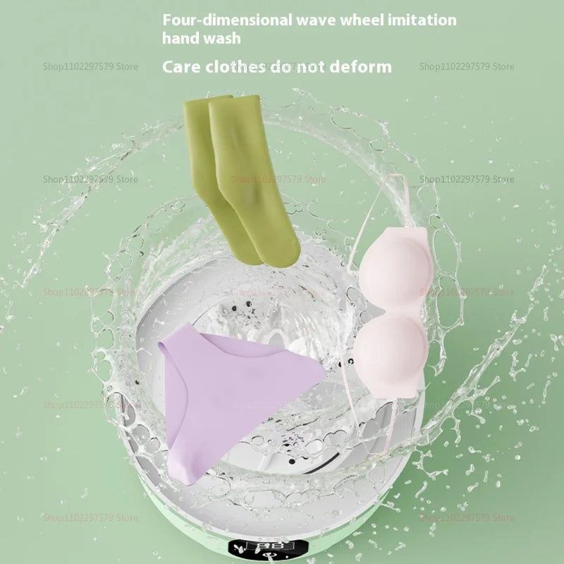 Portable Mini Washing Machine Small Laundry Washer Machine Clothes Cleaning Tool For Dormitories Travel Camping Hotel Apartment