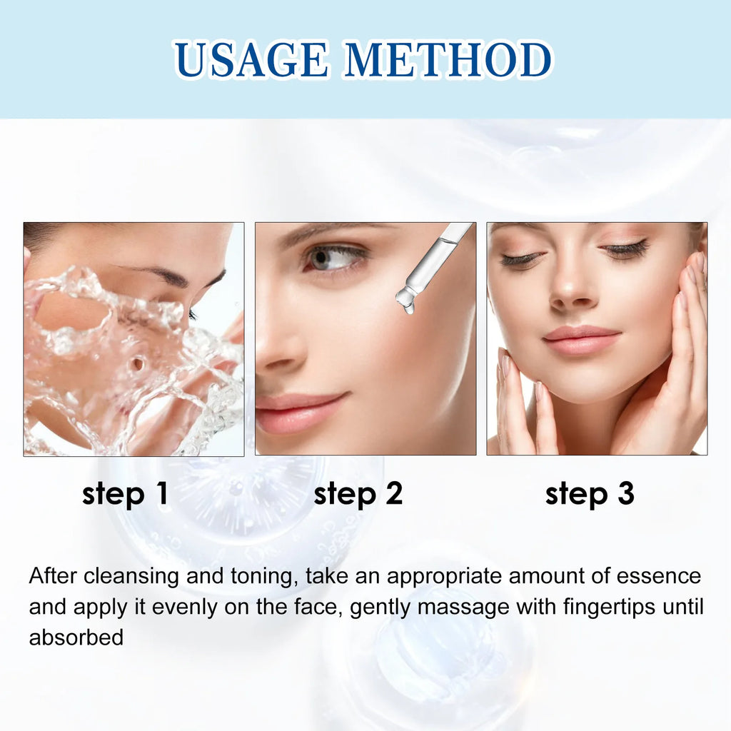 Hyaluronic Acid Face Serum Reduce Fine Line Shrink Pores Tightening Wrinkle Remover Deep Hydrating Nourishing Anti Aging Essence