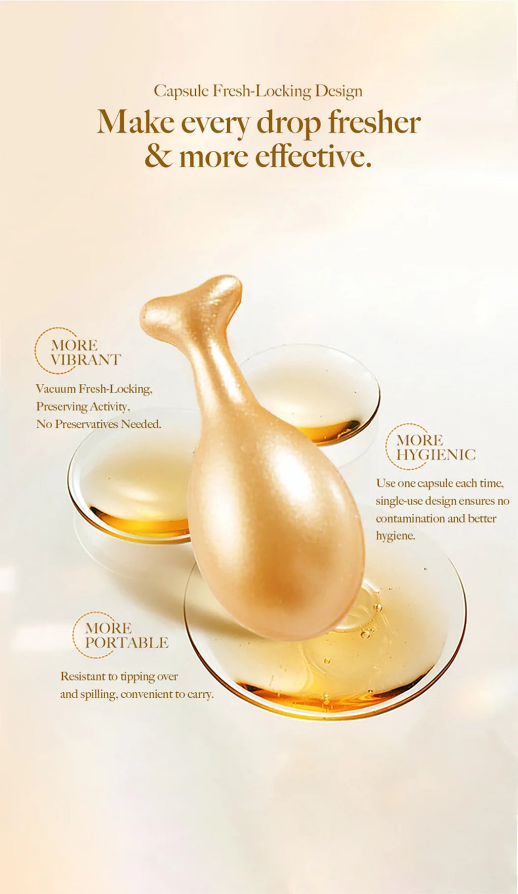 Hyaluronic Acid Capsules Serum Repair Moisturizing Face Serum Anti-Wrinkle Firming Brighten Deeply Nourishes Firming  Skin Care