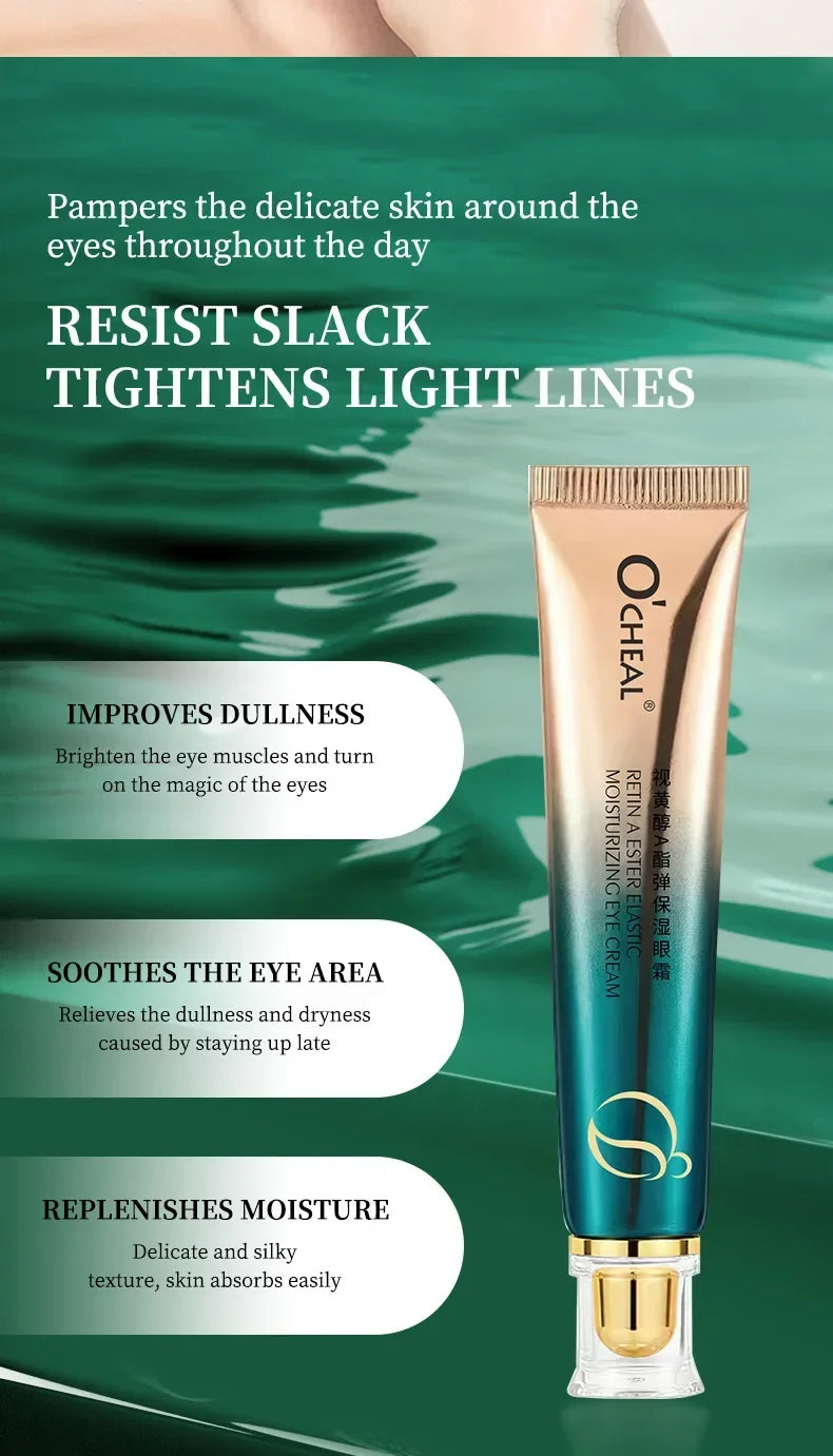 Retinol Eye Cream Moisturizing Firming Eye Skin Nourishing Reduce Fine Lines Black Circles Hydrating Cosmetics Makeup