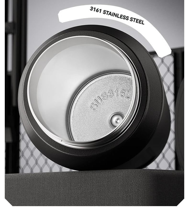 1L Insulated Stainless Steel Bottle Thermos Water Cup Qutdoor Sports with Handle Vacuum Double Wall Flasks