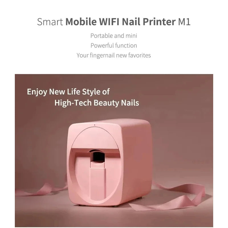 3D Nail Printer Inteligente Móvil Nail Printer App Control DC5V/2A Professional Digital Nails or Printing 2024