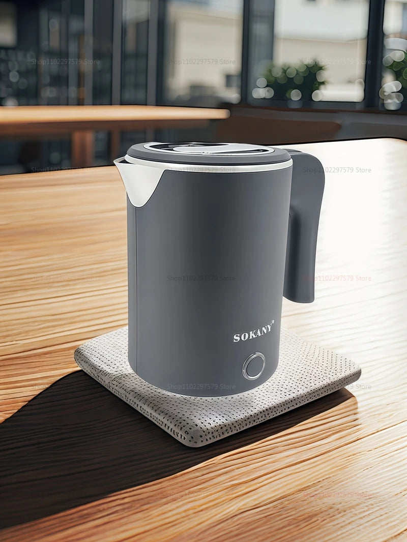 Travel Electric Kettle 500ML Stainless Steel Portable Water Boiler for Tea Coffee Home Office Camping Kitchen Smart Kettle