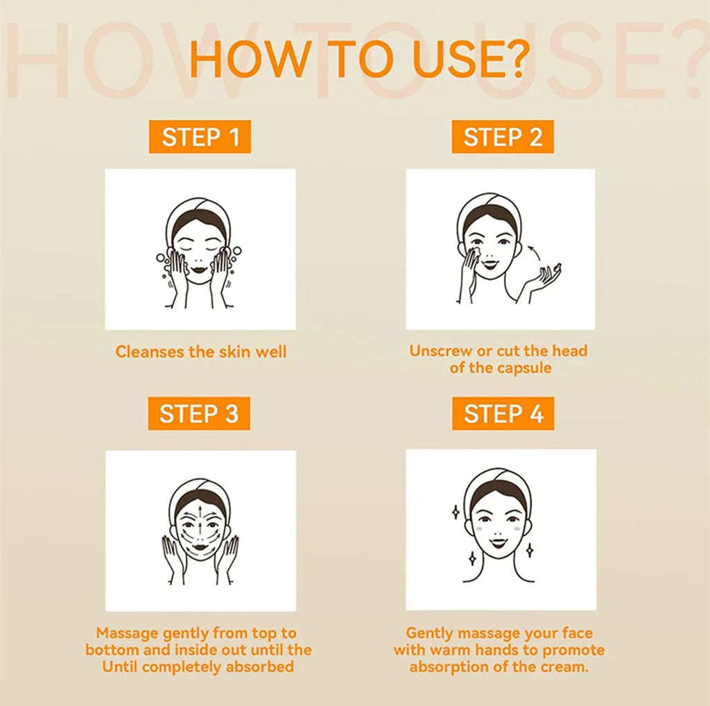 Hyaluronic Acid Capsules Serum Repair Moisturizing Face Serum Anti-Wrinkle Firming Brighten Deeply Nourishes Firming  Skin Care