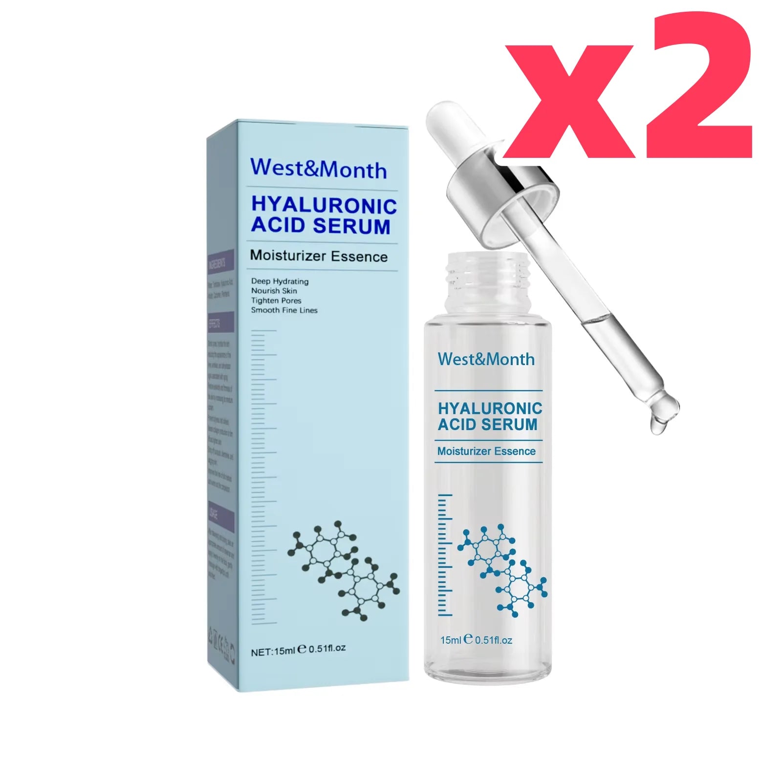 Hyaluronic Acid Face Serum Reduce Fine Line Shrink Pores Tightening Wrinkle Remover Deep Hydrating Nourishing Anti Aging Essence