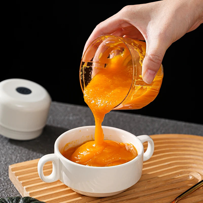 Electric Kitchen Food Chopper Mini Garlic Masher crusher USB Portable Meat Grinder Vegetable Chopper for Kitchen Gadgets