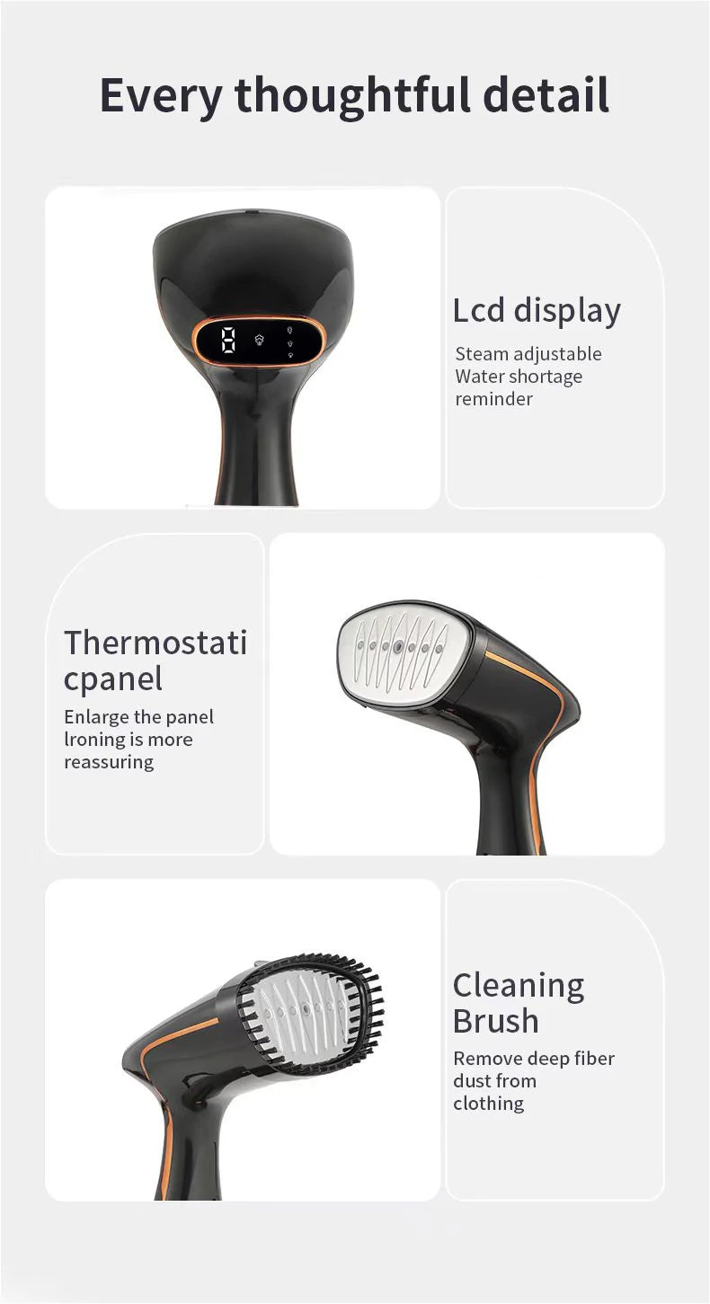 Steam Iron Garment Steamer Handheld Steamer 1640W Travel Vertical Mini Portable High Quality Home Travelling For Clothes Ironing