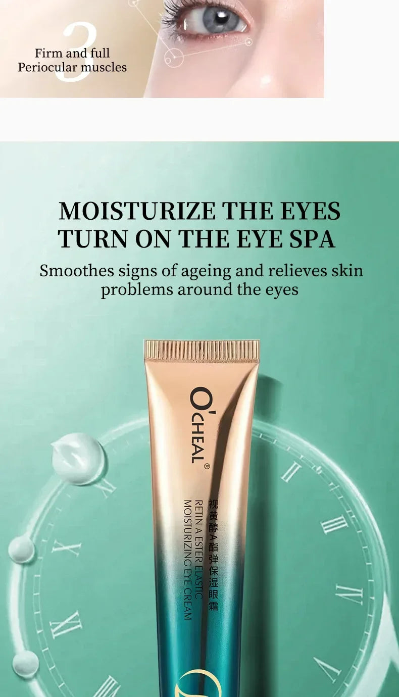Retinol Eye Cream Moisturizing Firming Eye Skin Nourishing Reduce Fine Lines Black Circles Hydrating Cosmetics Makeup