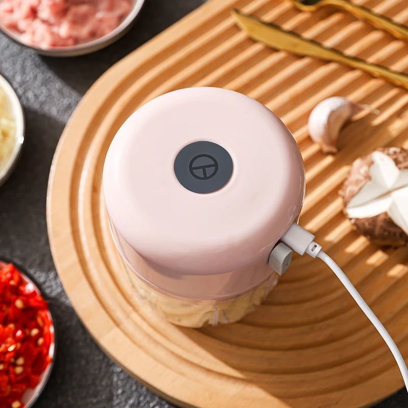 Electric Kitchen Food Chopper Mini Garlic Masher crusher USB Portable Meat Grinder Vegetable Chopper for Kitchen Gadgets