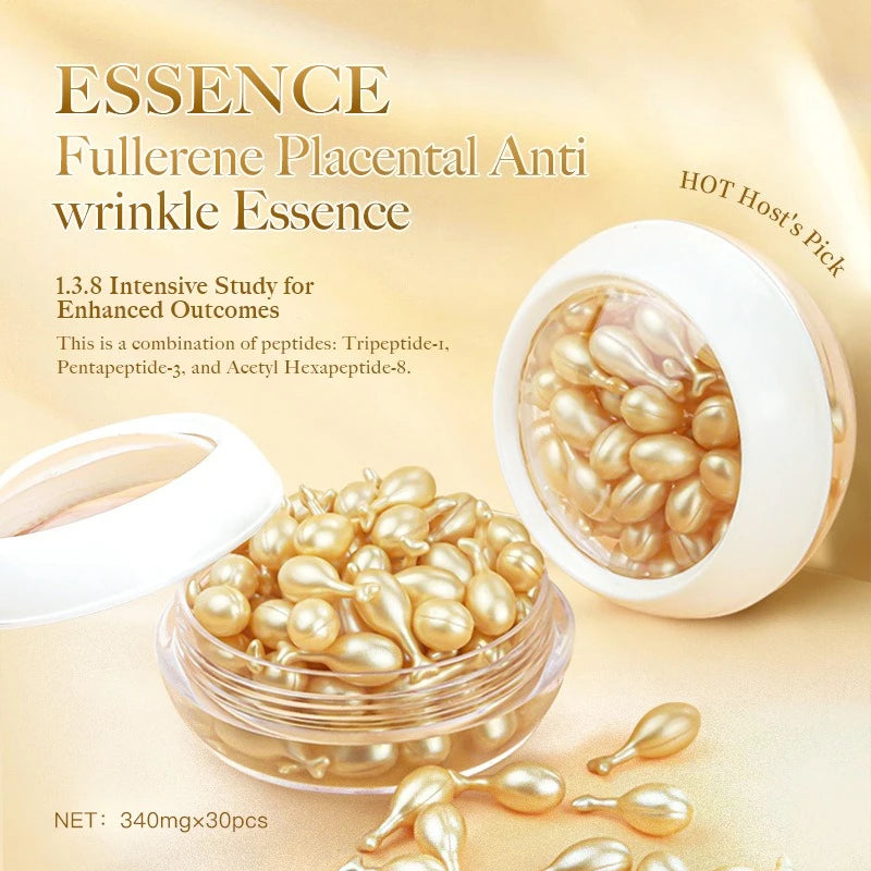 Hyaluronic Acid Capsules Serum Repair Moisturizing Face Serum Anti-Wrinkle Firming Brighten Deeply Nourishes Firming  Skin Care